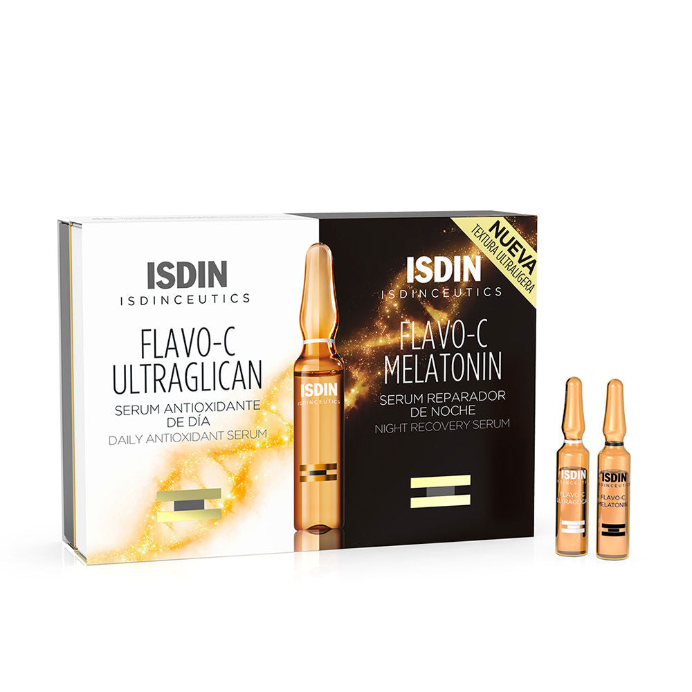 ISDINCEUTICS Flavo-C Melatonin + Ultraglican 10 + 10 ampolas