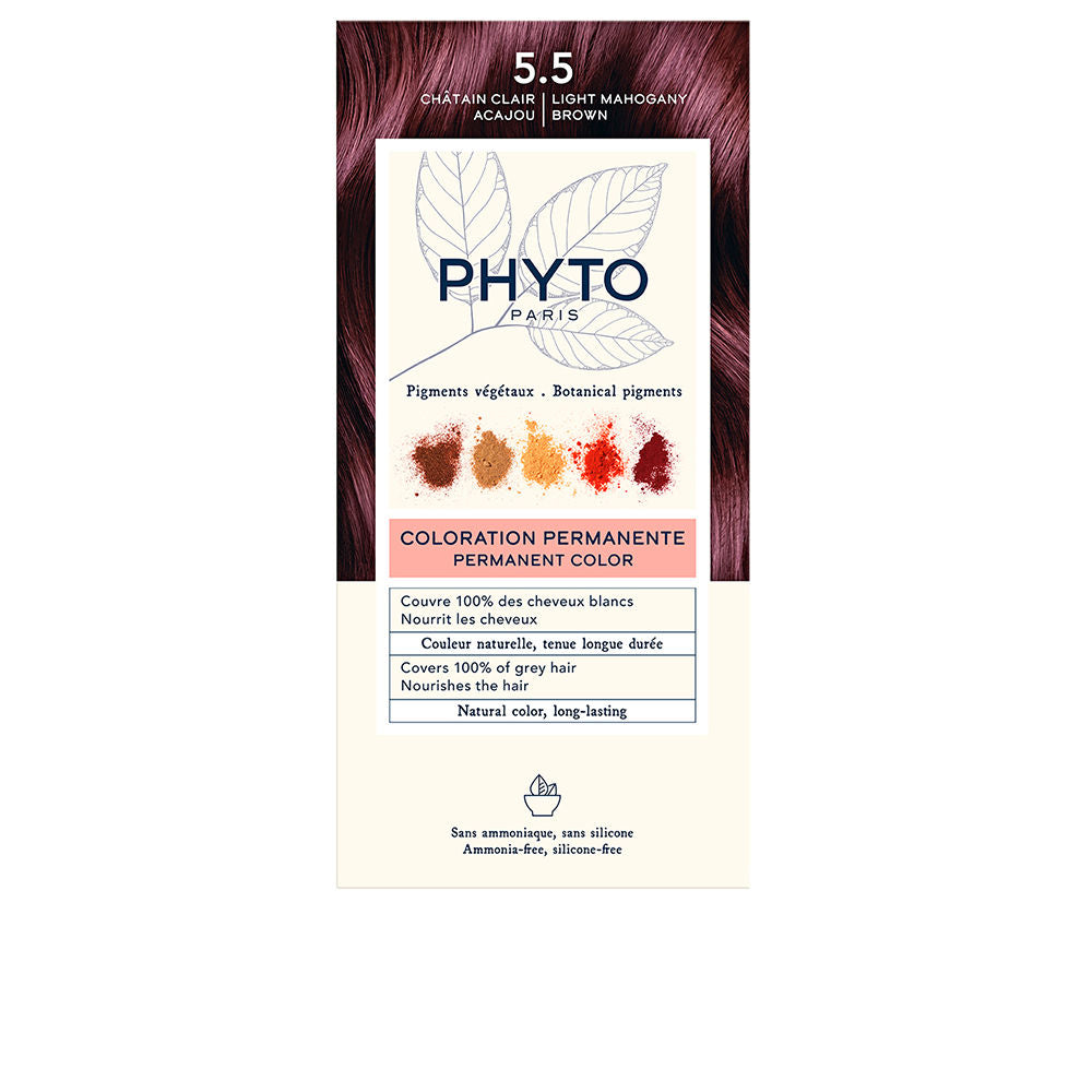 PHYTOCOLOR #5.5-Marrom Claro Mogno 4 u