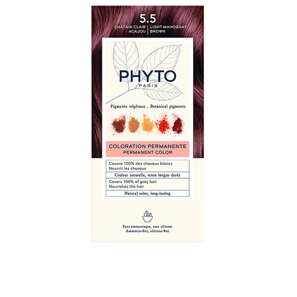 PHYTOCOLOR #5.5-Marrom Claro Mogno 4 u