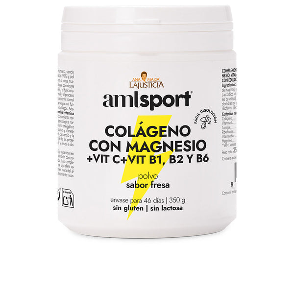 COLÁGENO COM MAGNÉSIO + VIT.C + VIT.B1.B2.B6 sabor morango pol 350 gr