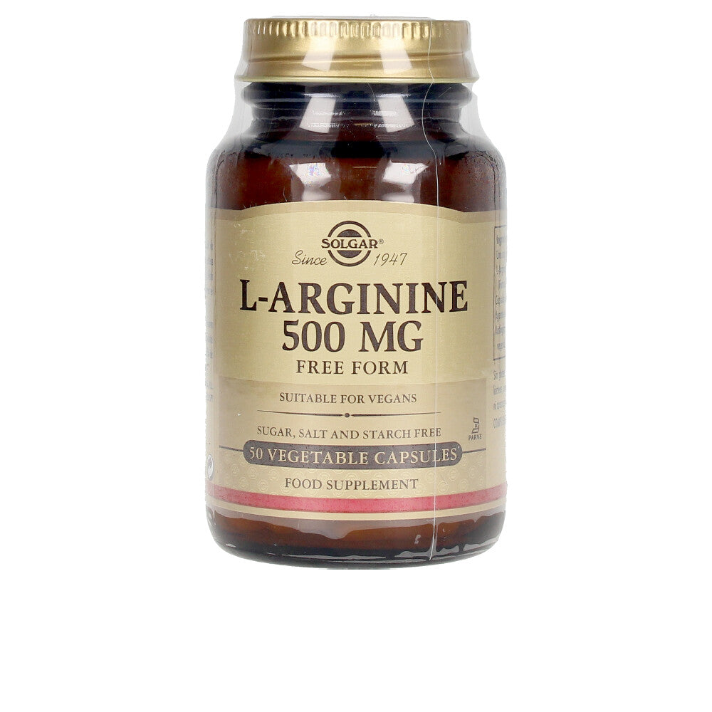 Cápsulas vegetais de L-ARGININA 500 mg 50 unidades