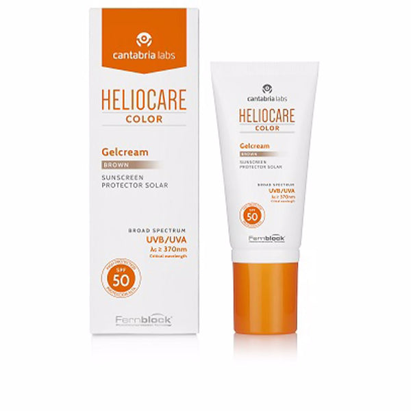 Protetor solar HELIOCARE COLOR com gel creme cor FPS50 #marrom 50 ml