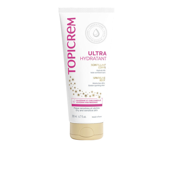 UH leite corporal ultra-hidratante pele com brilho dourado 200 ml