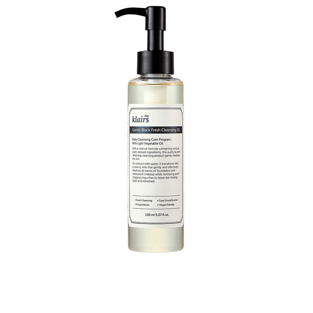 GENTLE BLACK óleo de limpeza fresco 150 ml