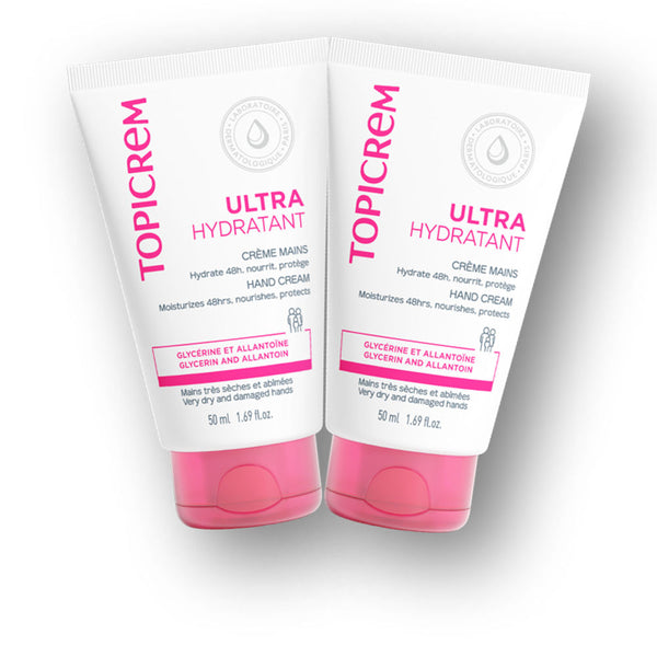 Creme hidratante para mãos UH Ultra, pacote com 2 unidades de 50ml.