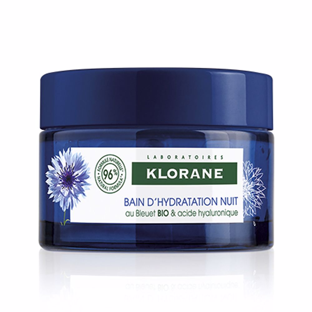 Banho de hidratação noturna BIO CORNFLOWER &amp; ÁCIDO HIALURÔNICO 50 ml