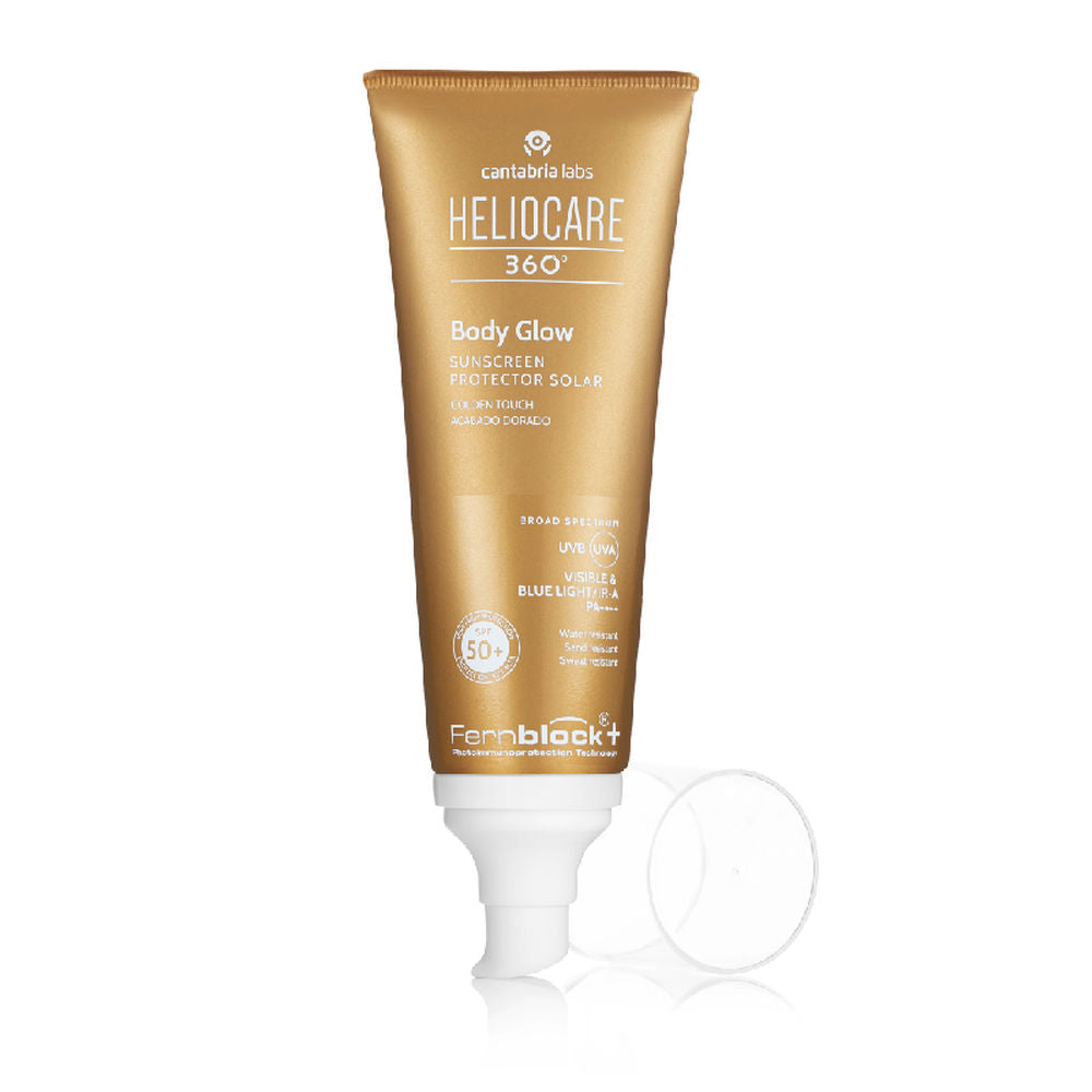HELIOCARE 360º protetor solar com brilho corporal acabamento dourado FPS50+ 100 ml