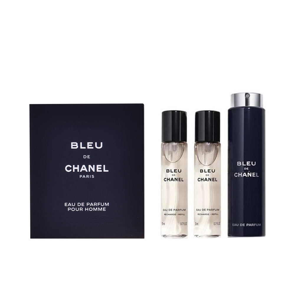 BLEU eau de parfum spray recarregável portátil 3 x 20 ml
