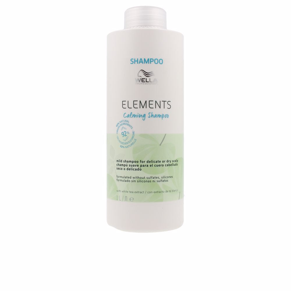 ELEMENTS Shampoo Calmante Natural para Couro Cabeludo Seco ou Delicado 1000 ml