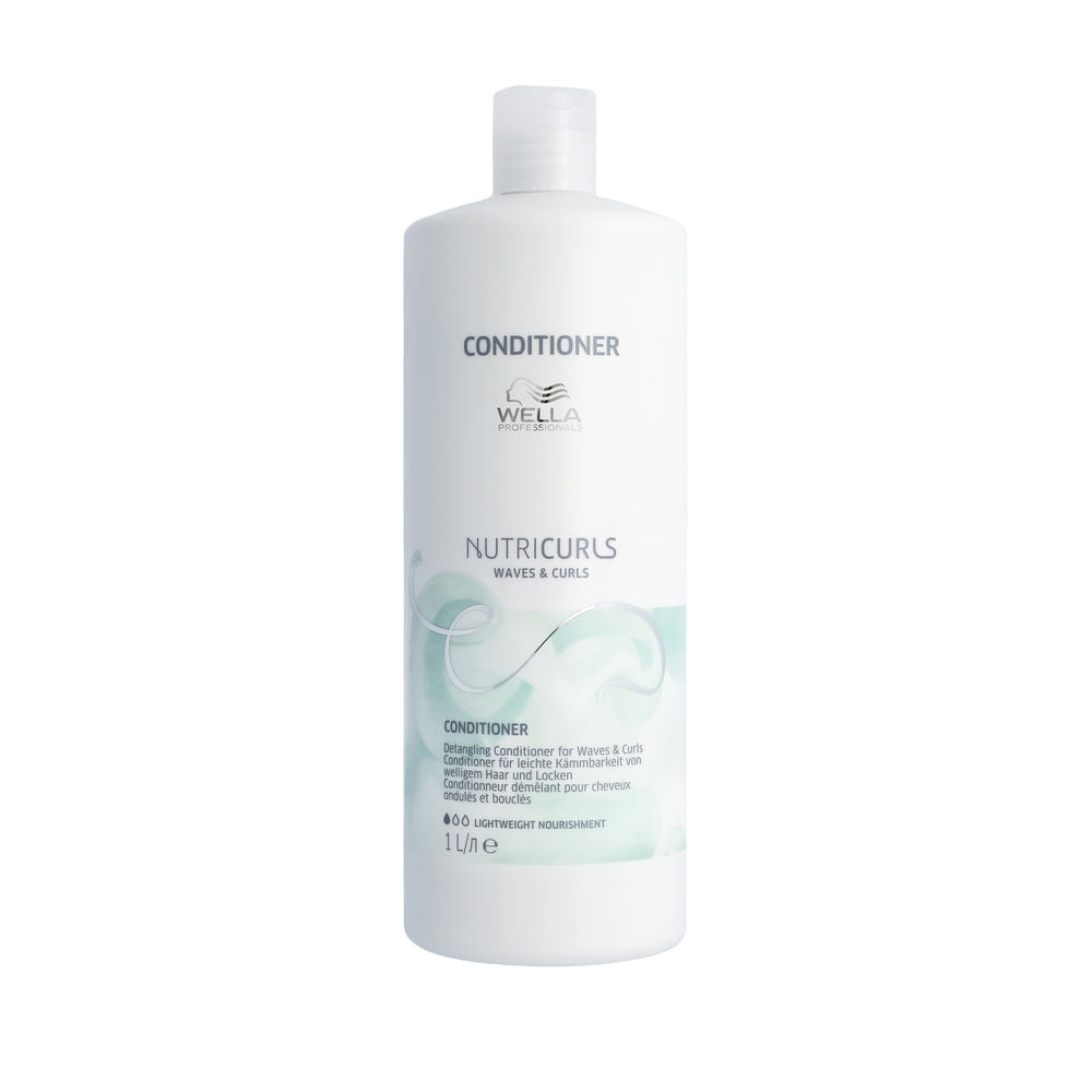 NUTRICURLS Condicionador de Limpeza para Cabelos com Cachos e Ondas 1000 ml
