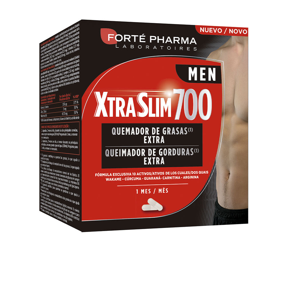 XTRASLIM 700 MEN cápsulas queimadoras de gordura extra 120 unidades