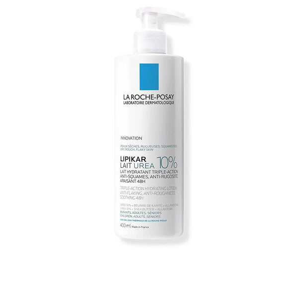 LIPIKAR UREA 10% hidratante tripla ação calmante anti-coceira e anti-recidiva 400 ml