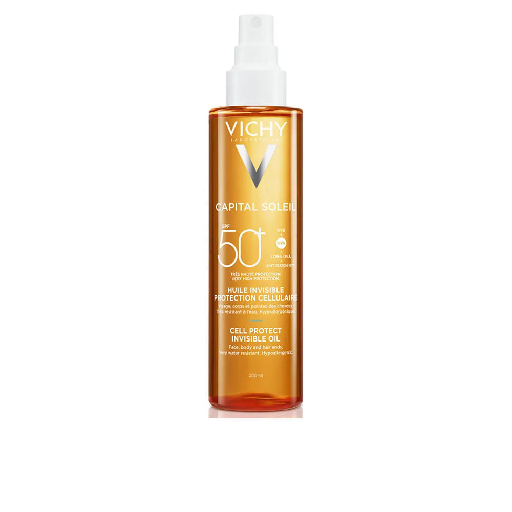 CAPITAL SOLEIL CELL PROTECT óleo solar fotoprotetor invisível FPS 50+ 200 ml