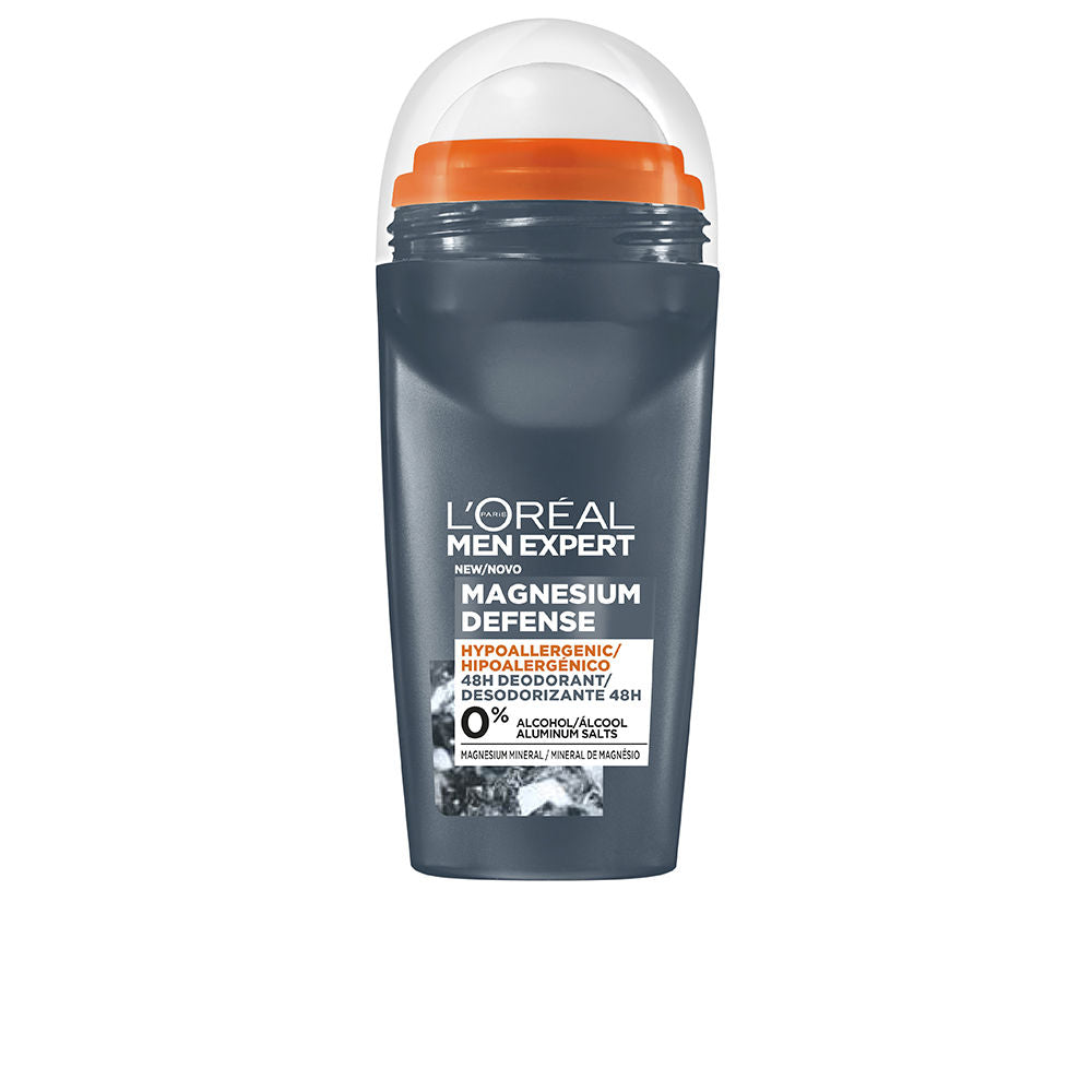 MEN EXPERT MAGNESIUM DEFENSE desodorante 0% álcool roll-on 48h 50 ml