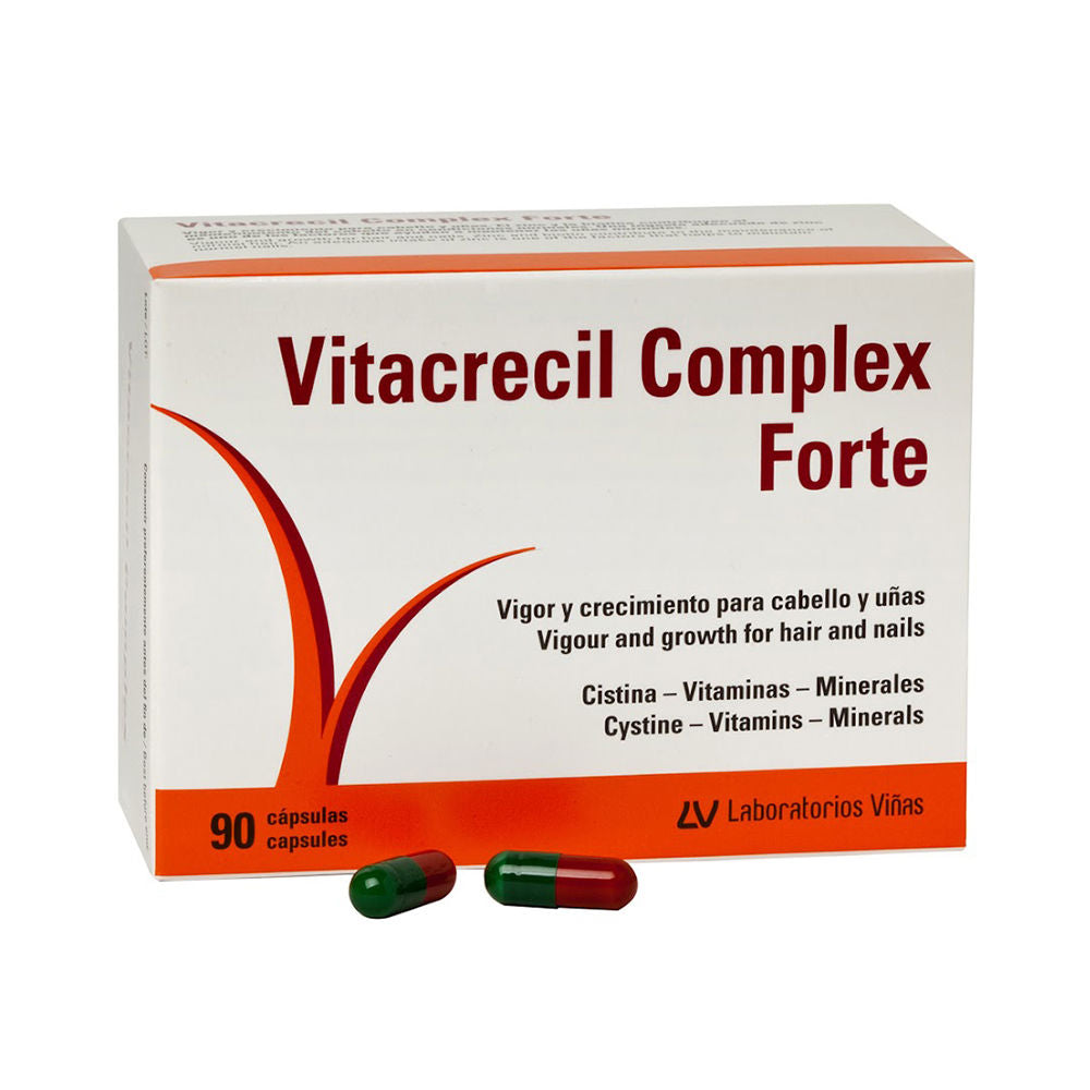 Cápsulas VITACRECIL COMPLEX FORTE para cabelos e unhas 90 unidades