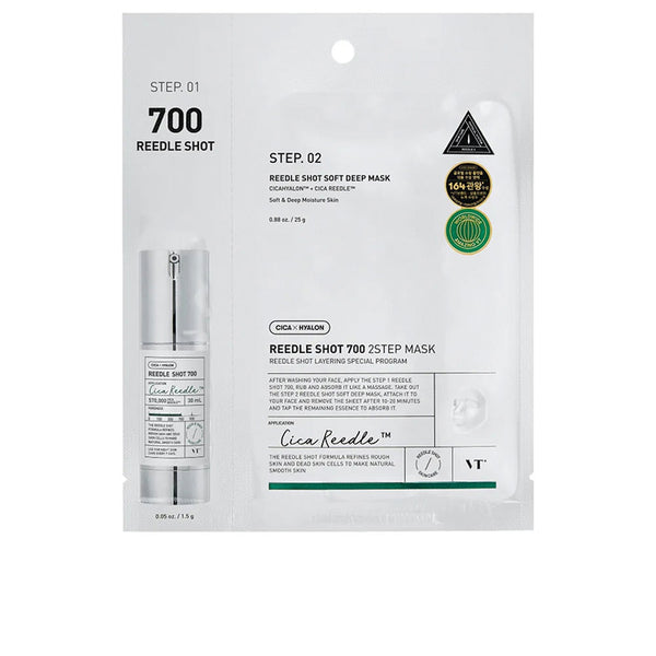 Máscara de microagulhamento VT REEDLE SHOT 700 em 2 etapas, 25 g