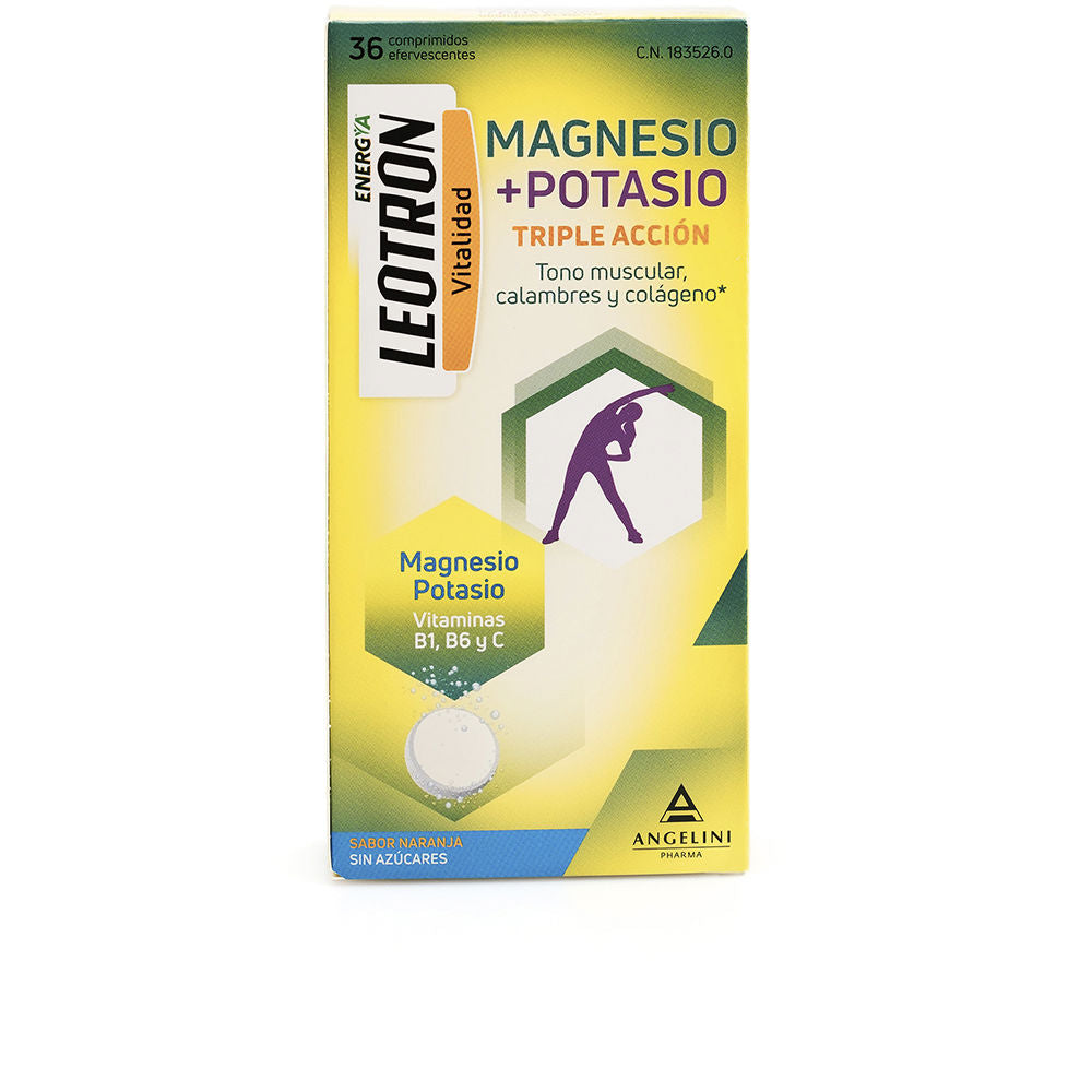 MAGNESIUM + POTASSIUM ENERGY comprimidos efervescentes de tripla ação #Orange 36 u