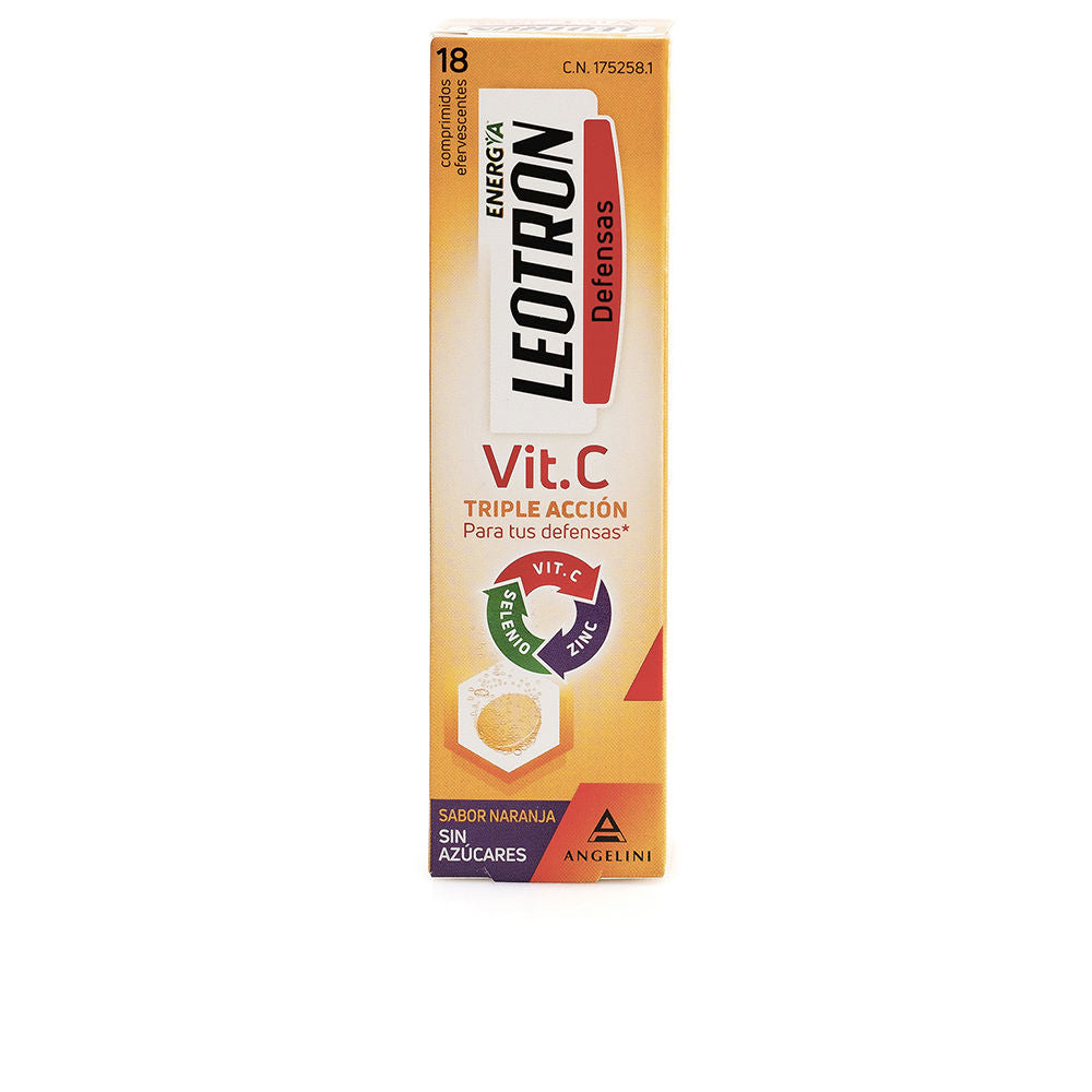 Comprimidos efervescentes de tripla ação VITAMINA C #Orange 18 u