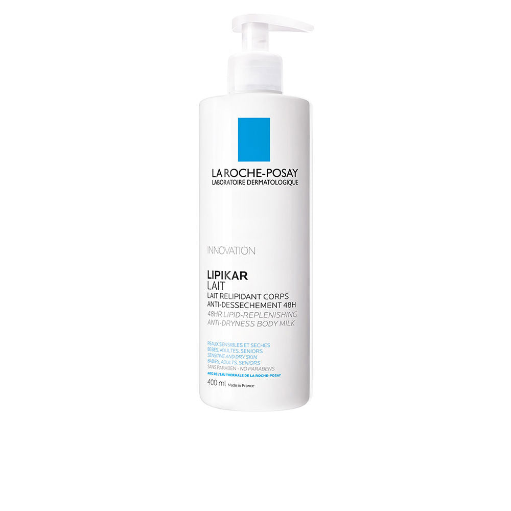 LIPIKAR LAIT 48h hidratante corporal relipidizante e suavizante para pele seca 400 ml